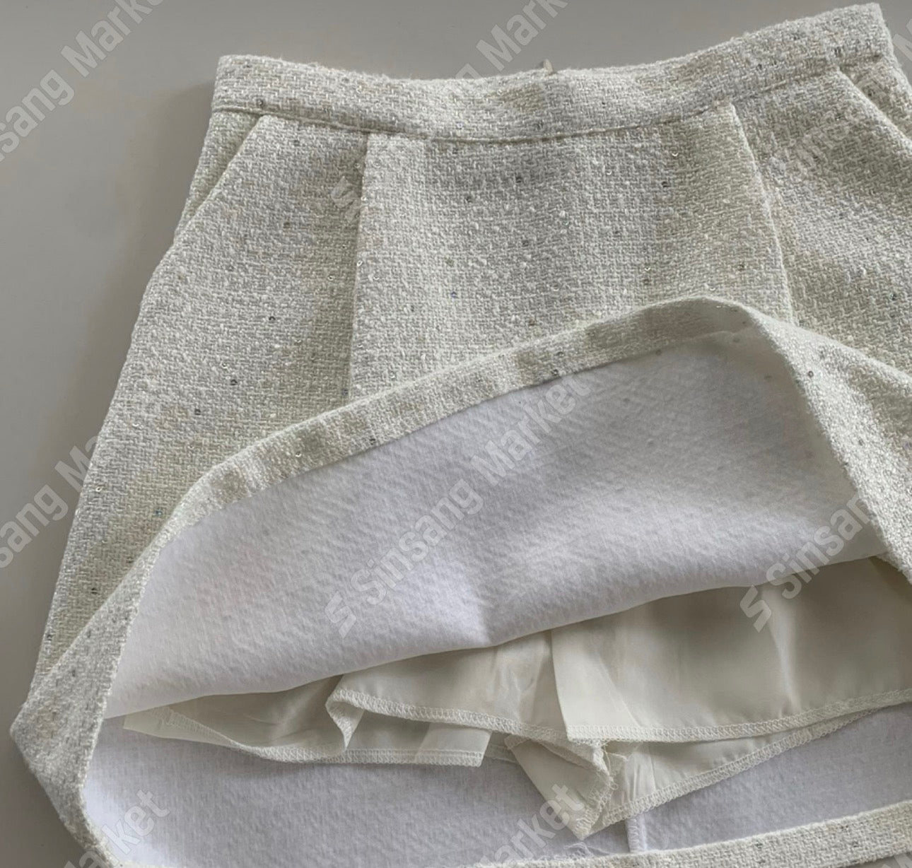 Winkle mini skirt-2col