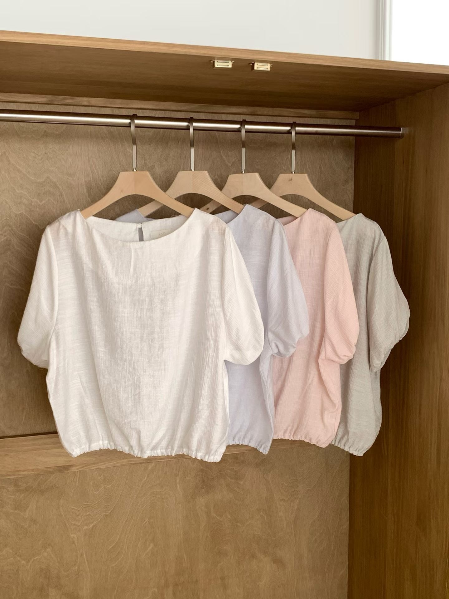 may balloon blouse-4col