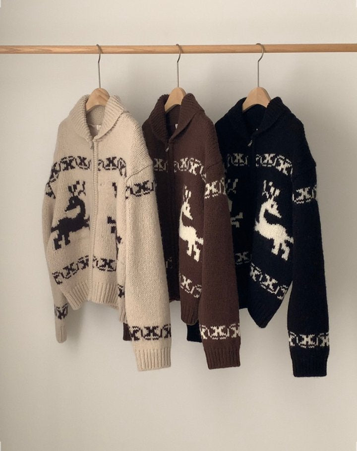 Nordic cardigan-3col