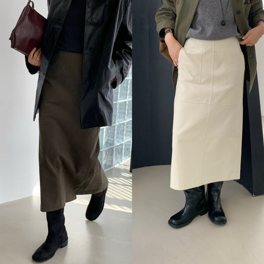Kami cotton skirt-2col