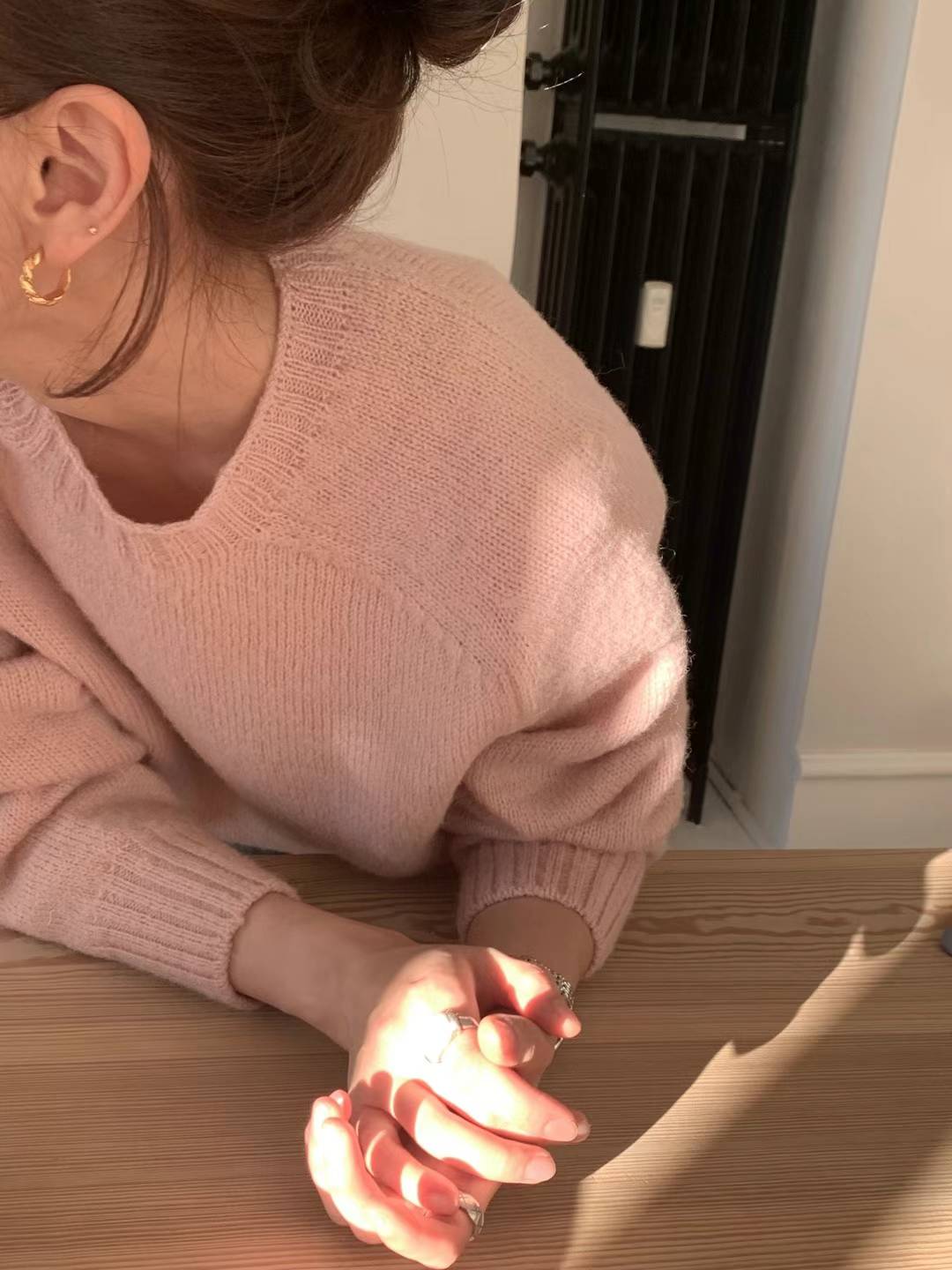 Ounce rosy brush shagidog knit-3col