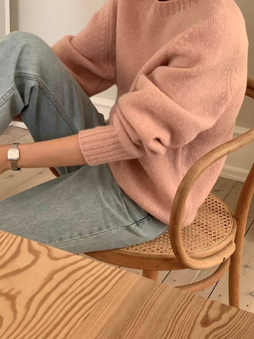 Ounce rosy brush shagidog knit-3col