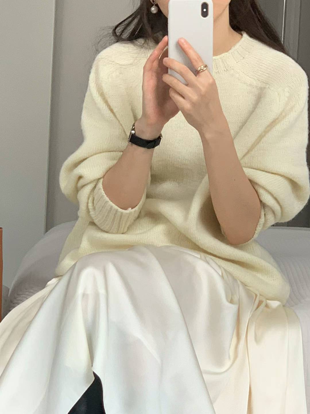 Ounce rosy brush shagidog knit-3col