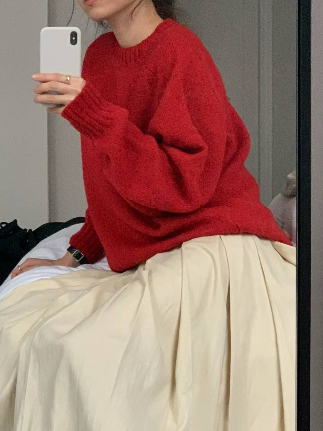 Ounce rosy brush shagidog knit-3col