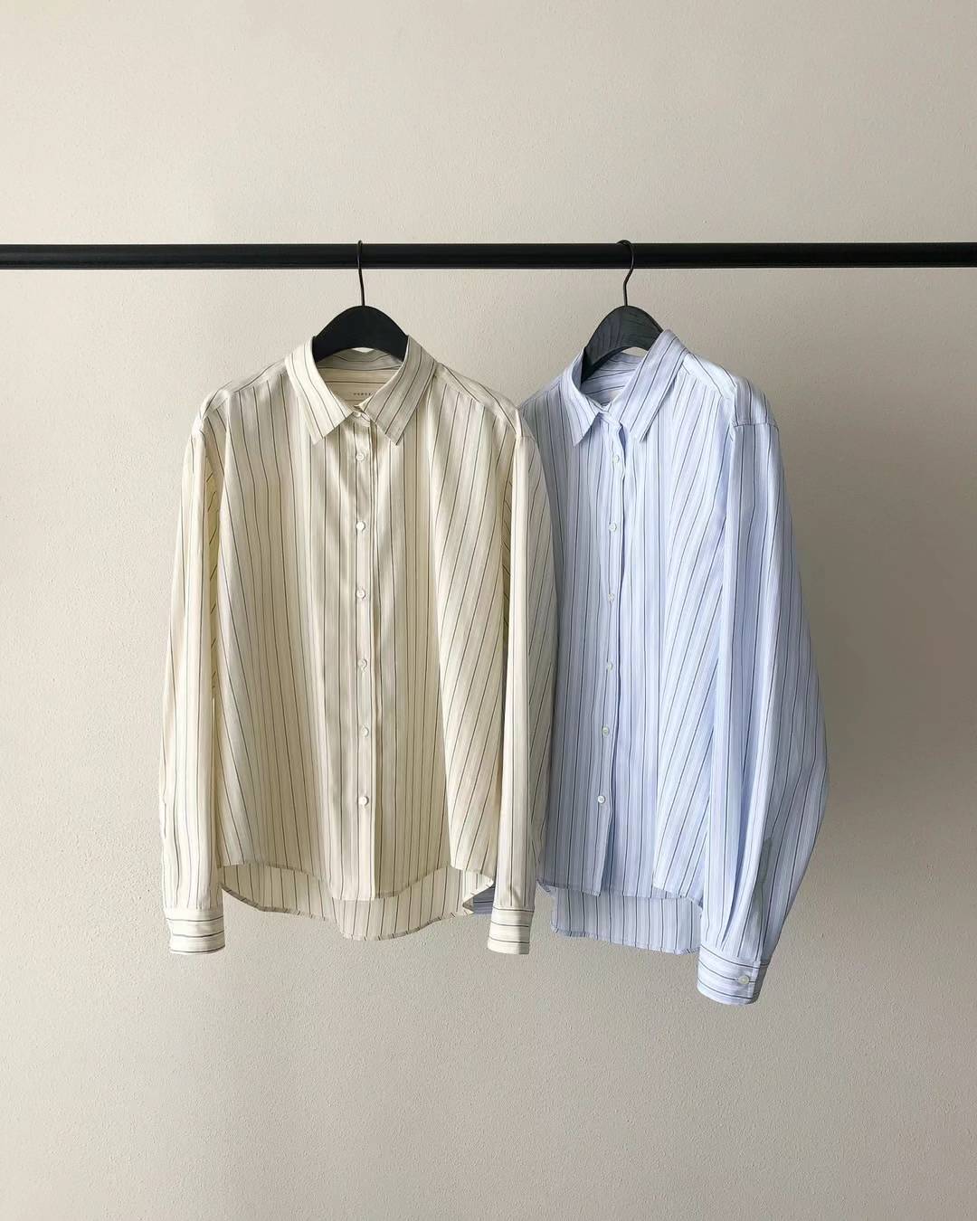 Ounce bay stripe shirt-2col