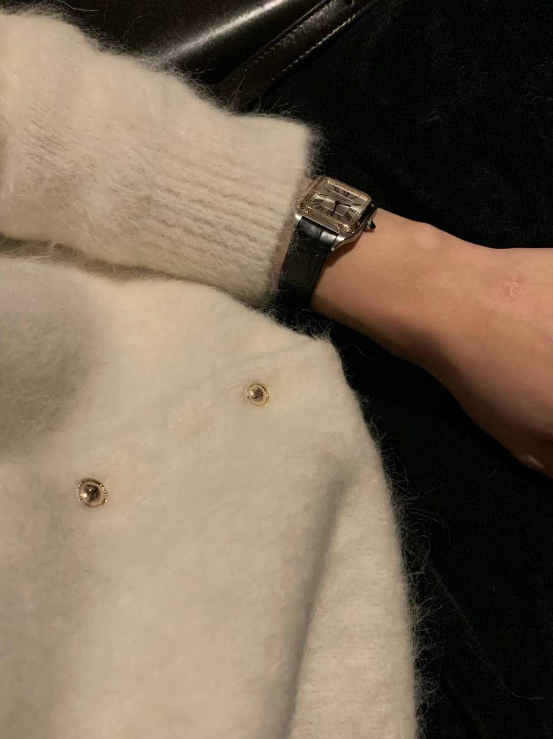 Ounce Lauren alpaca gold cardigan-2col