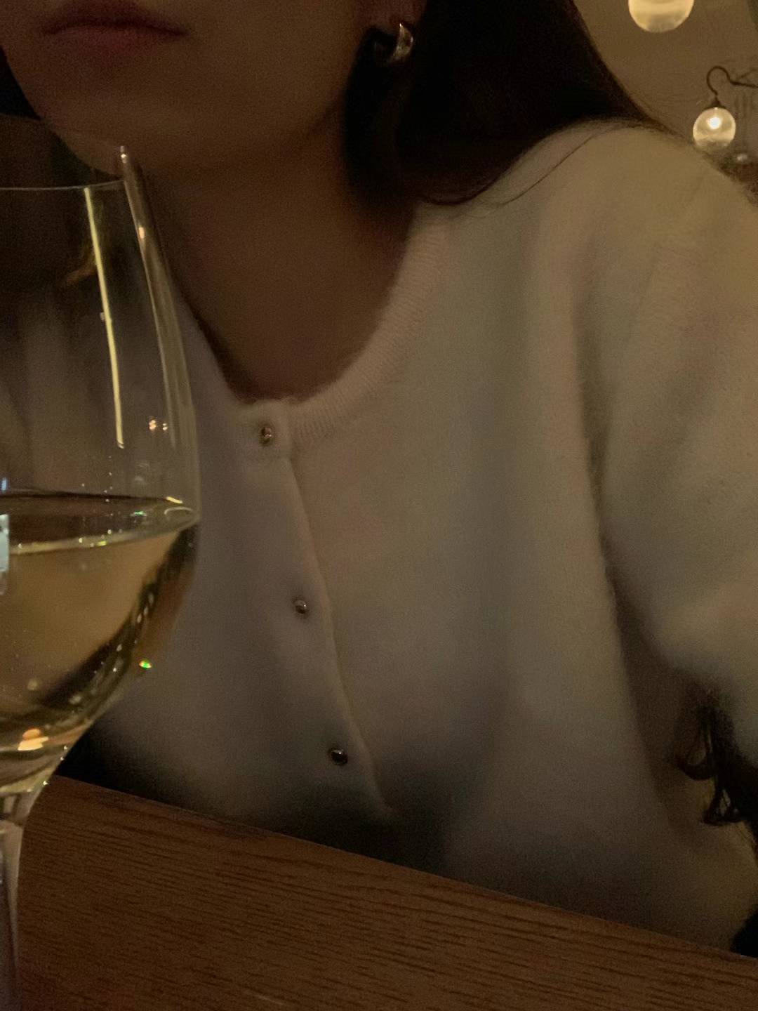 Ounce Lauren alpaca gold cardigan-2col