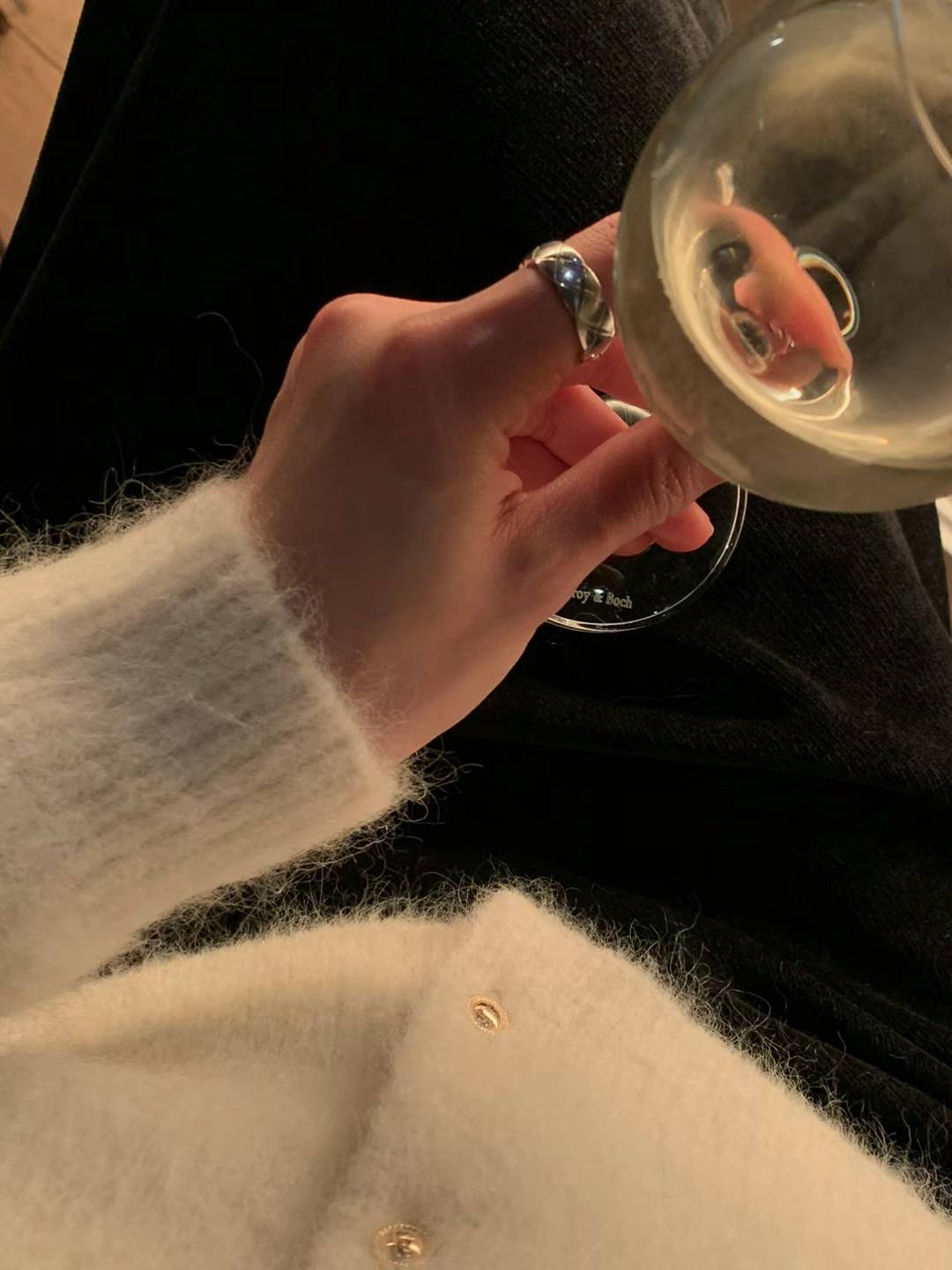 Ounce Lauren alpaca gold cardigan-2col