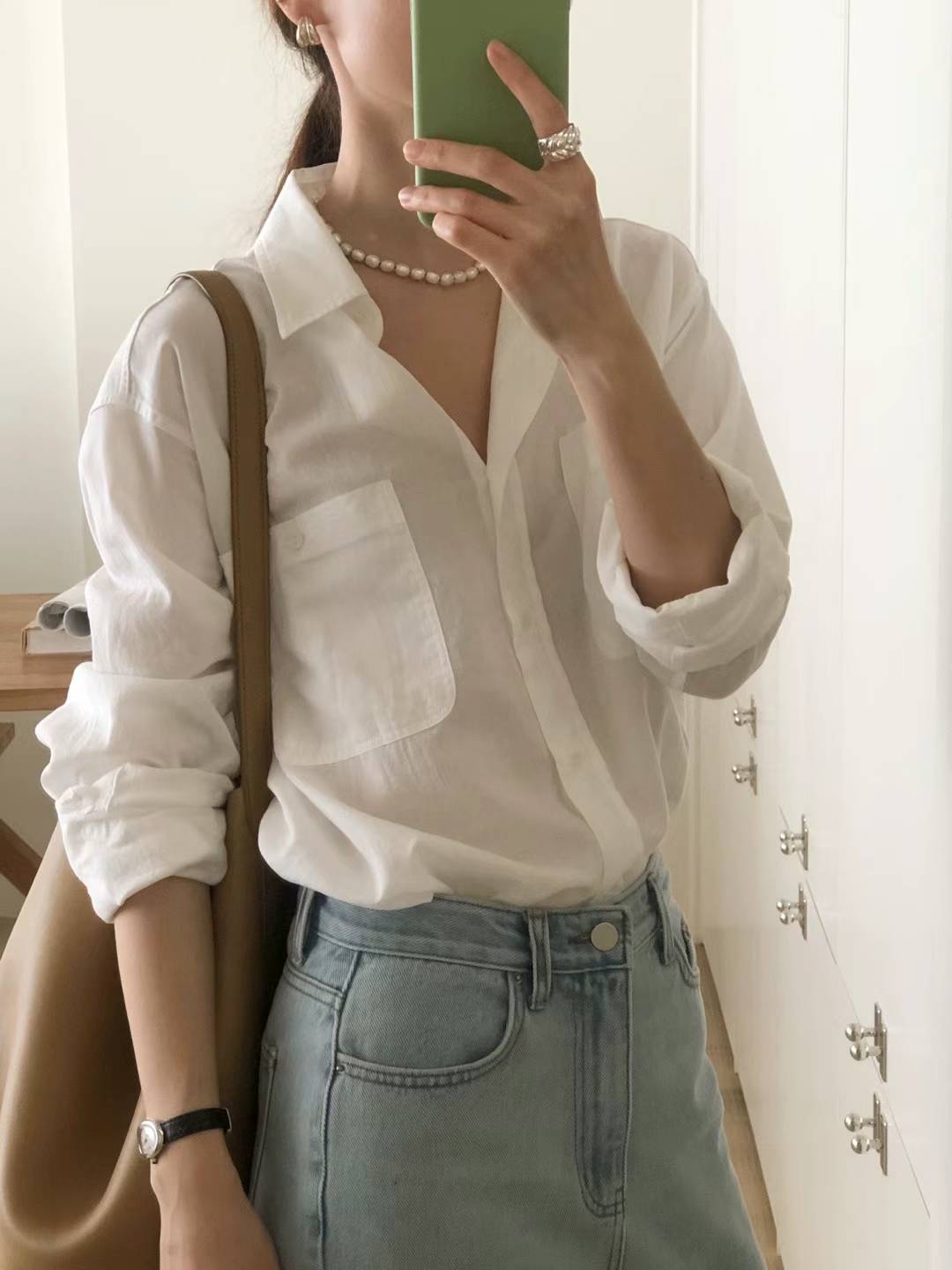 Ounce washing light shirt-3col
