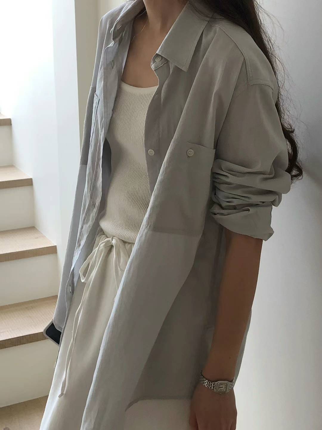 Ounce washing light shirt-3col