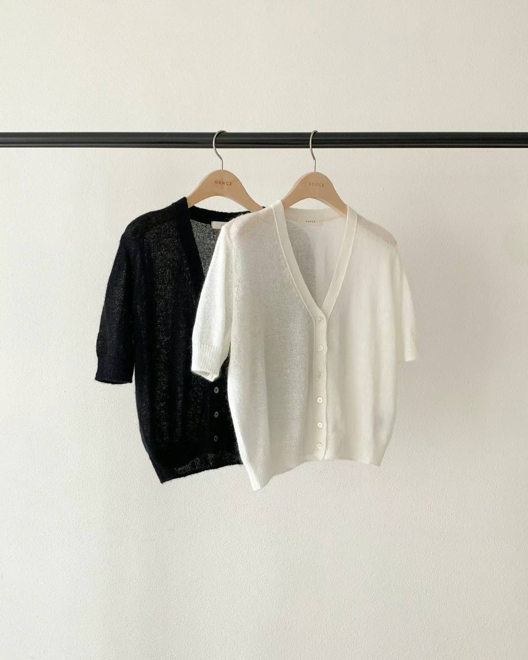 Ounce mohair soft cardigan-2col
