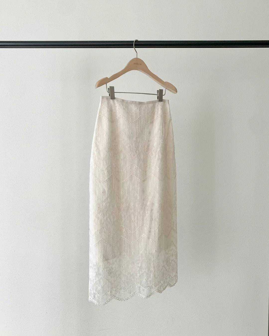 Ounce lace organza skirt