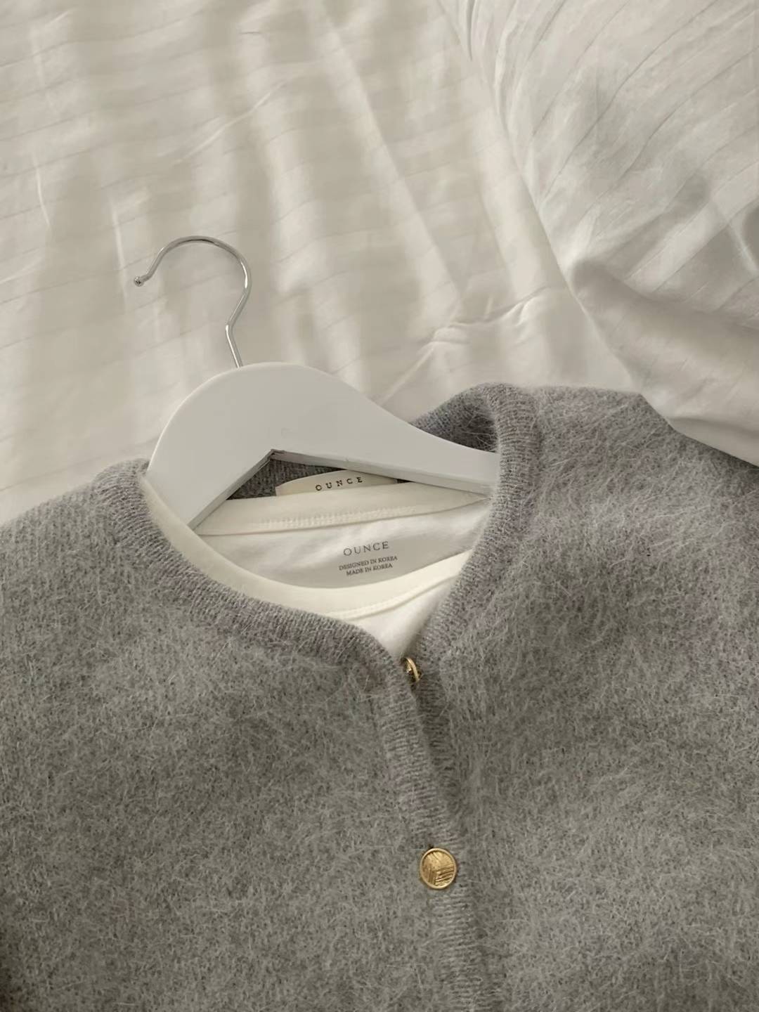 Ounce angora tweed jacket-3col