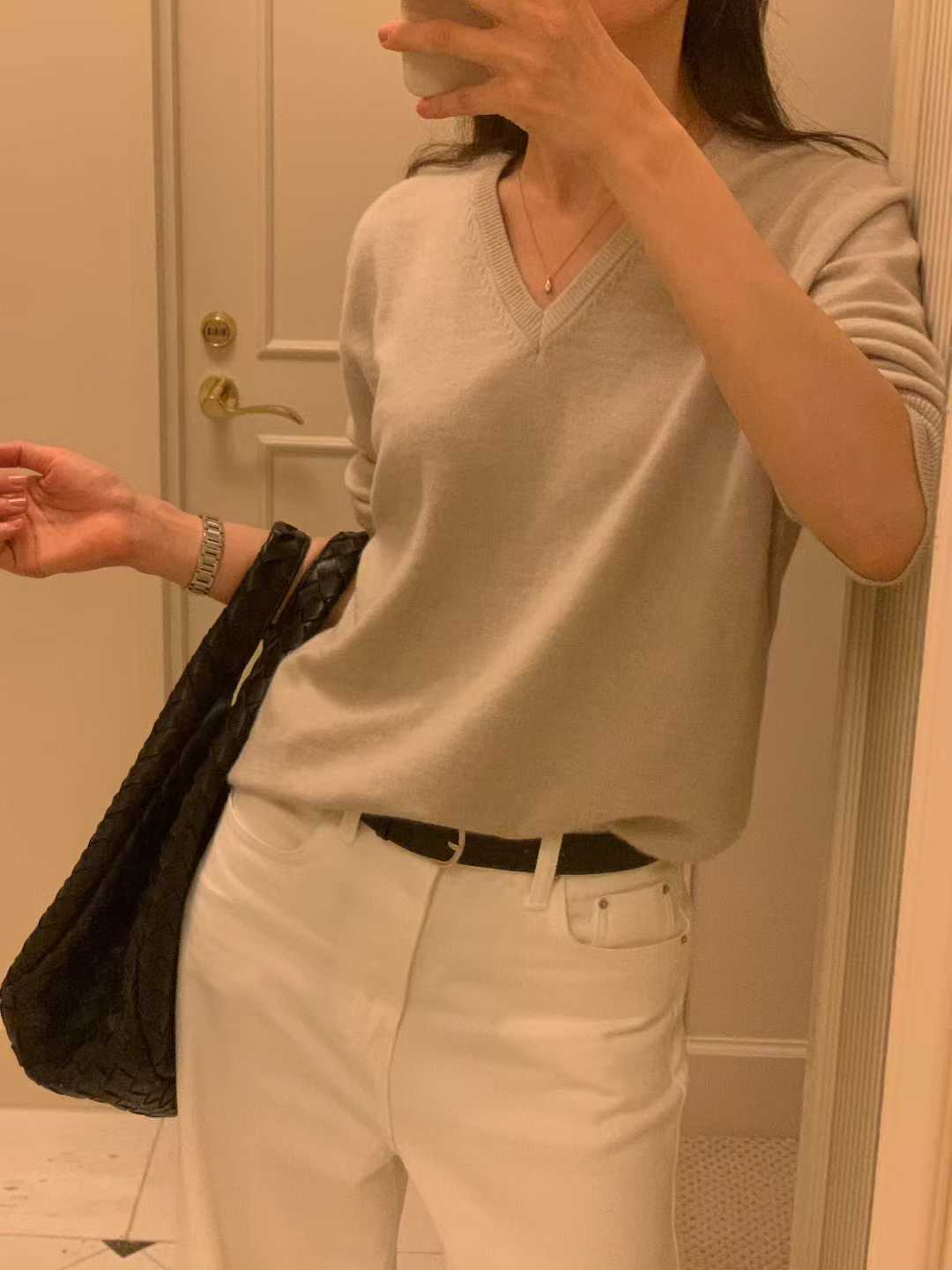 Ounce river v knit-3col