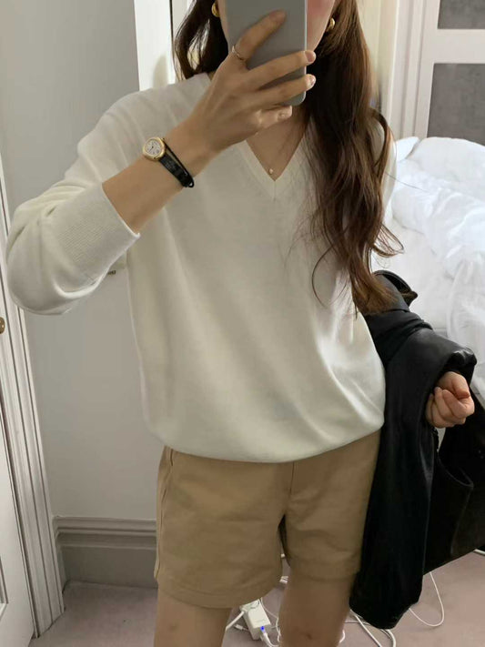 Ounce river v knit-3col
