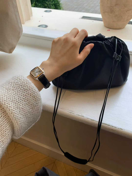 Ounce satin leather bag
