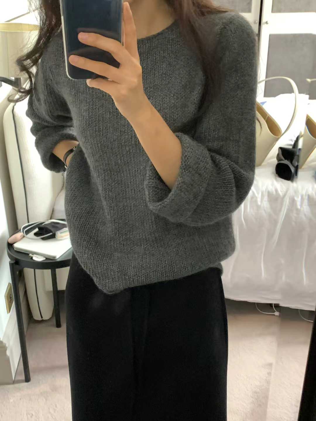 Ounce alpaca multi knit-2col