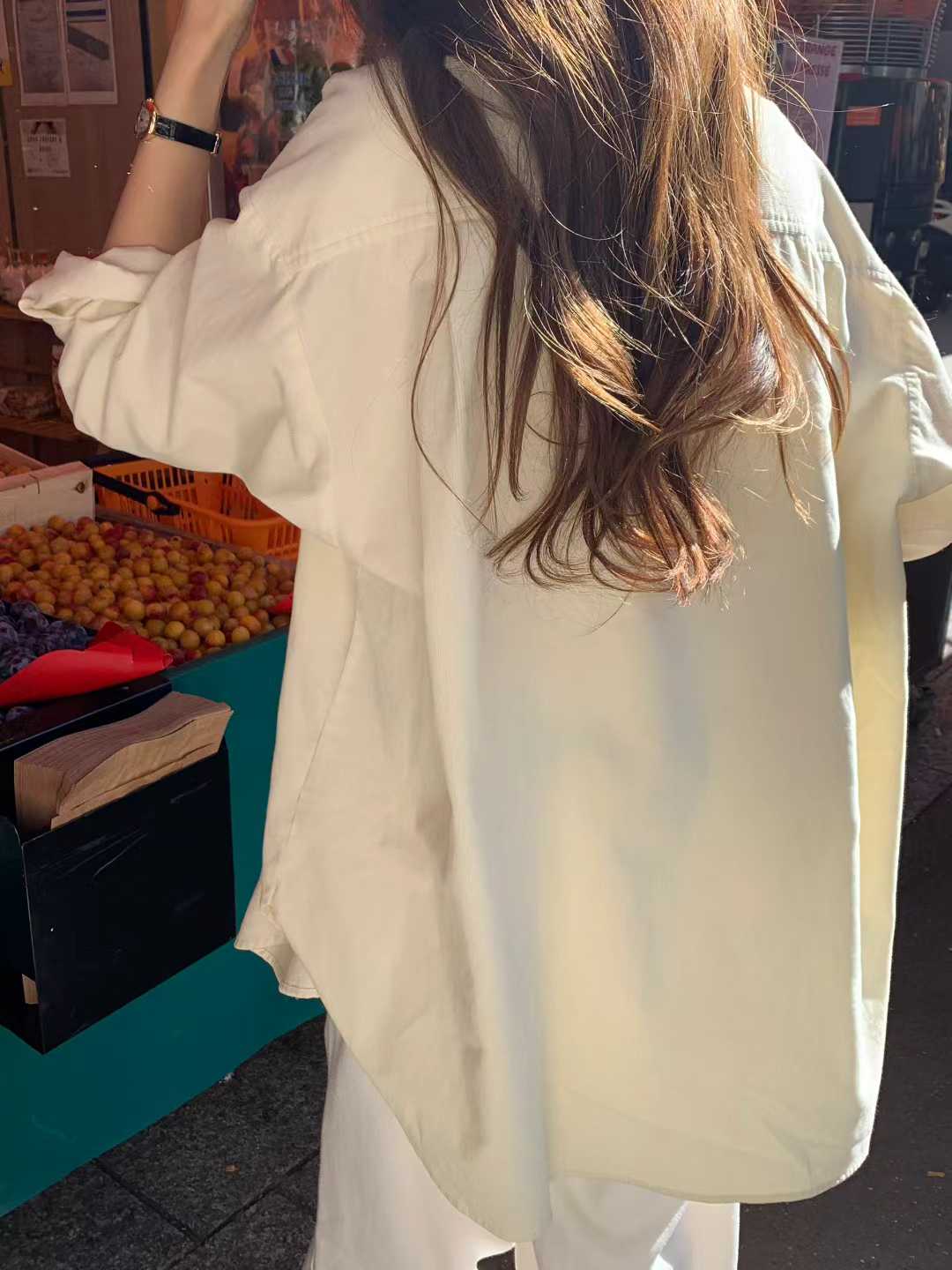 Ounce corduroy boxy shirt-2col