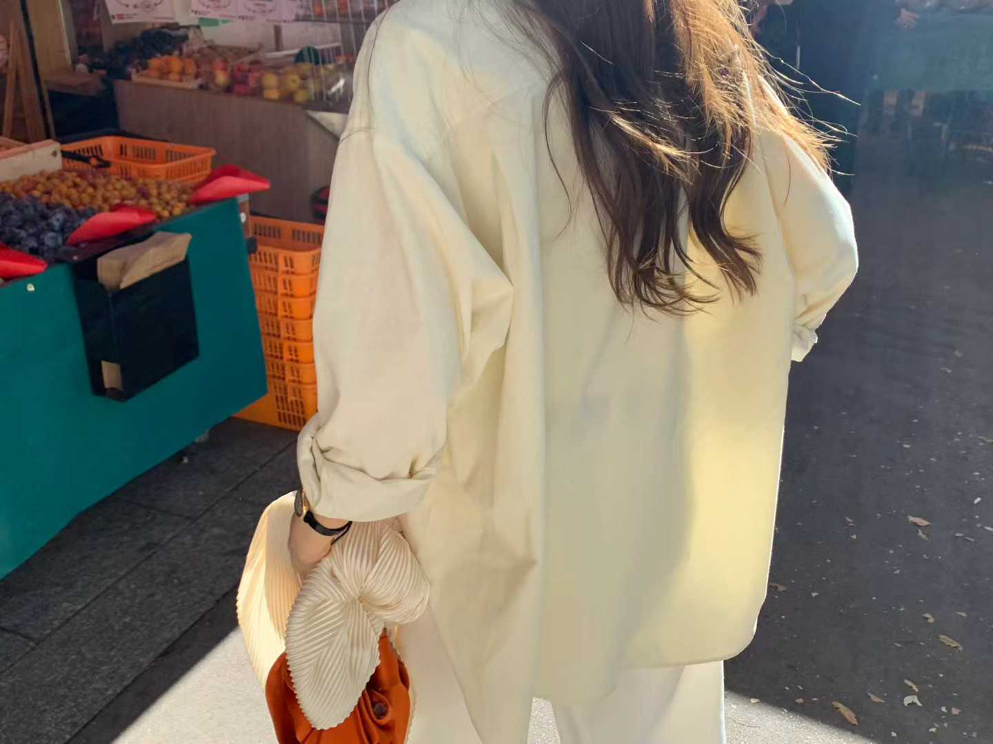 Ounce corduroy boxy shirt-2col