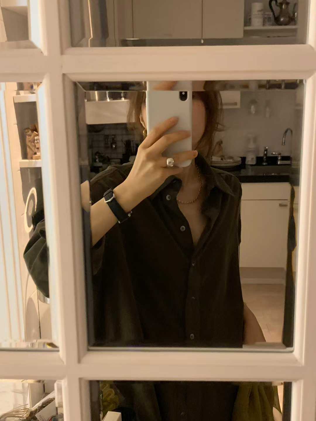 Ounce corduroy boxy shirt-2col