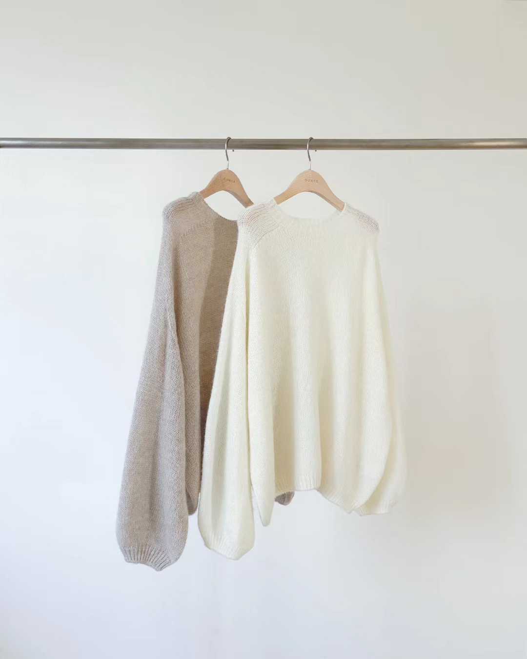 Ounce balloon mohair knit-2col