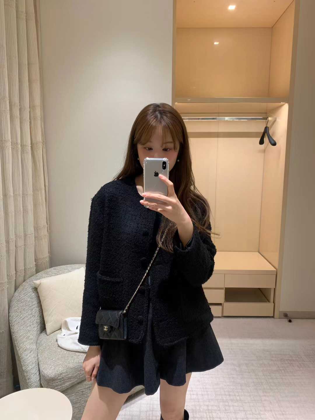 Ounce pose tweed jacket-2col