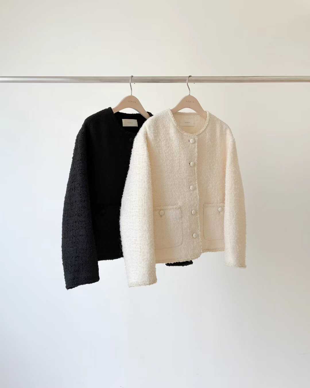 Ounce pose tweed jacket-2col
