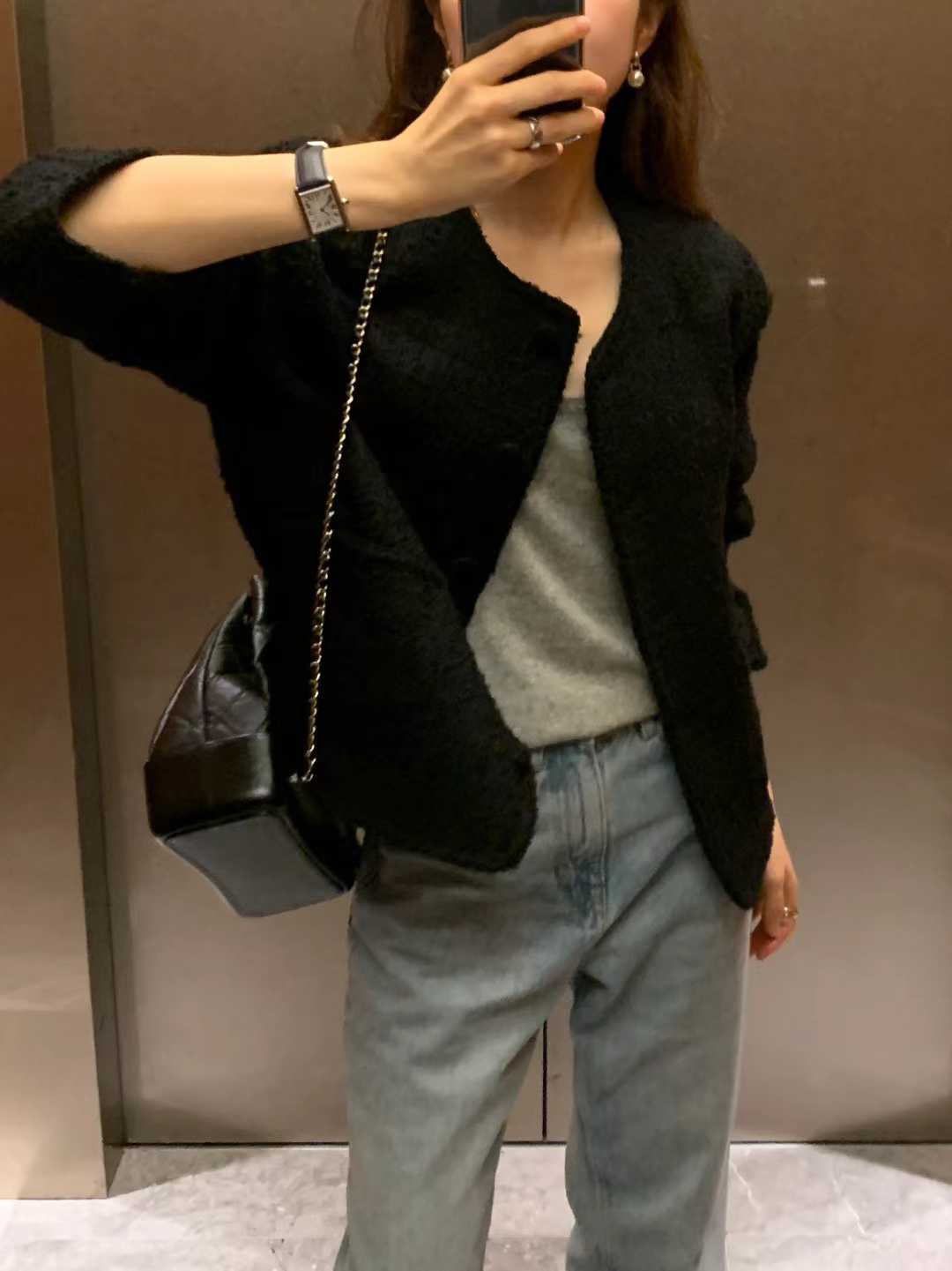 Ounce pose tweed jacket-2col