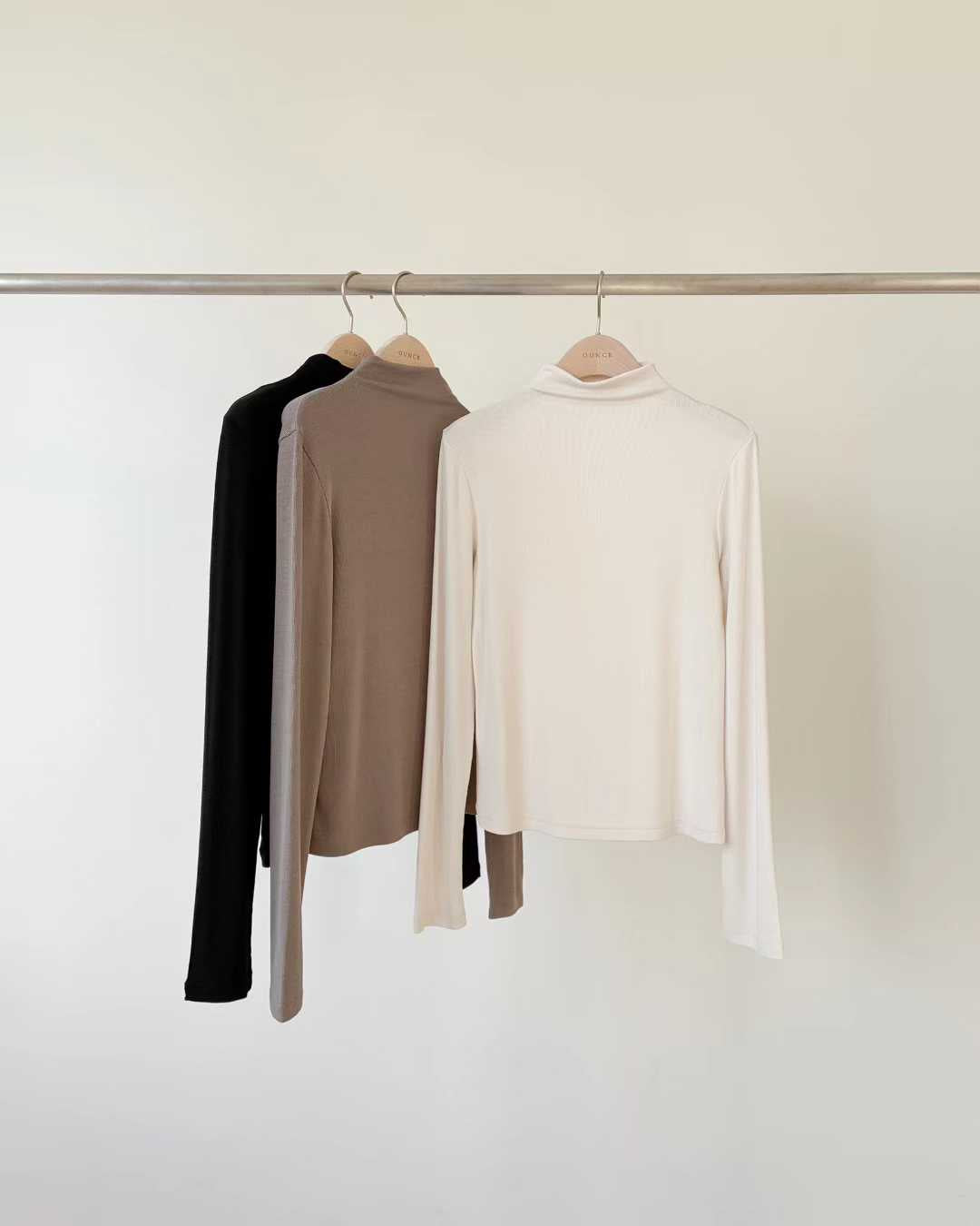 Ounce easy half-neck T-3col