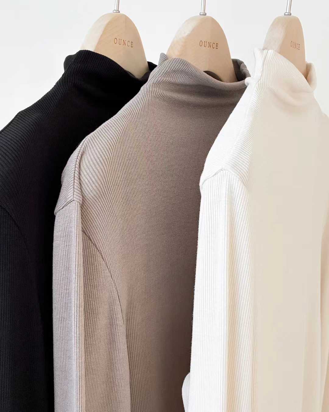 Ounce easy half-neck T-3col