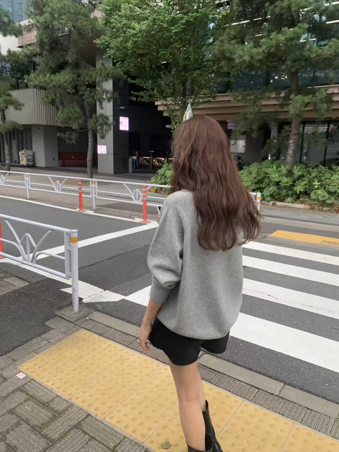 Ounce base wholega hood knit-2col