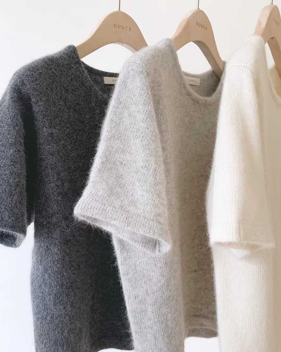 Ounce soft raccoon wholega half knit-3col