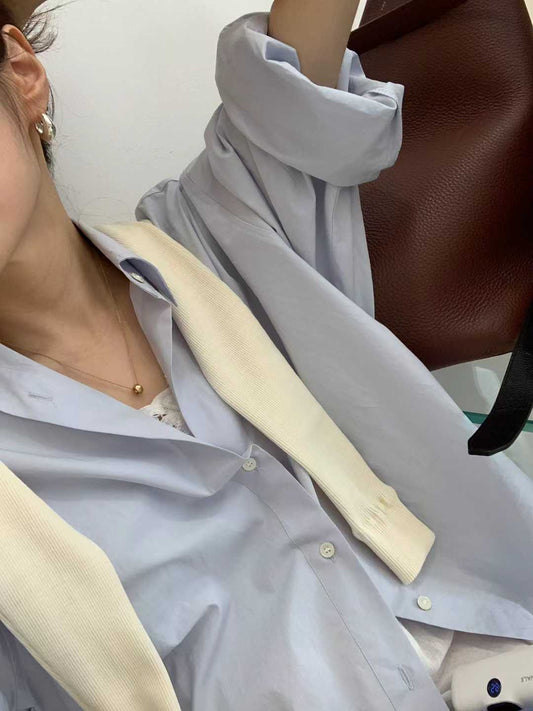 Ounce clean boxy shirt-2col