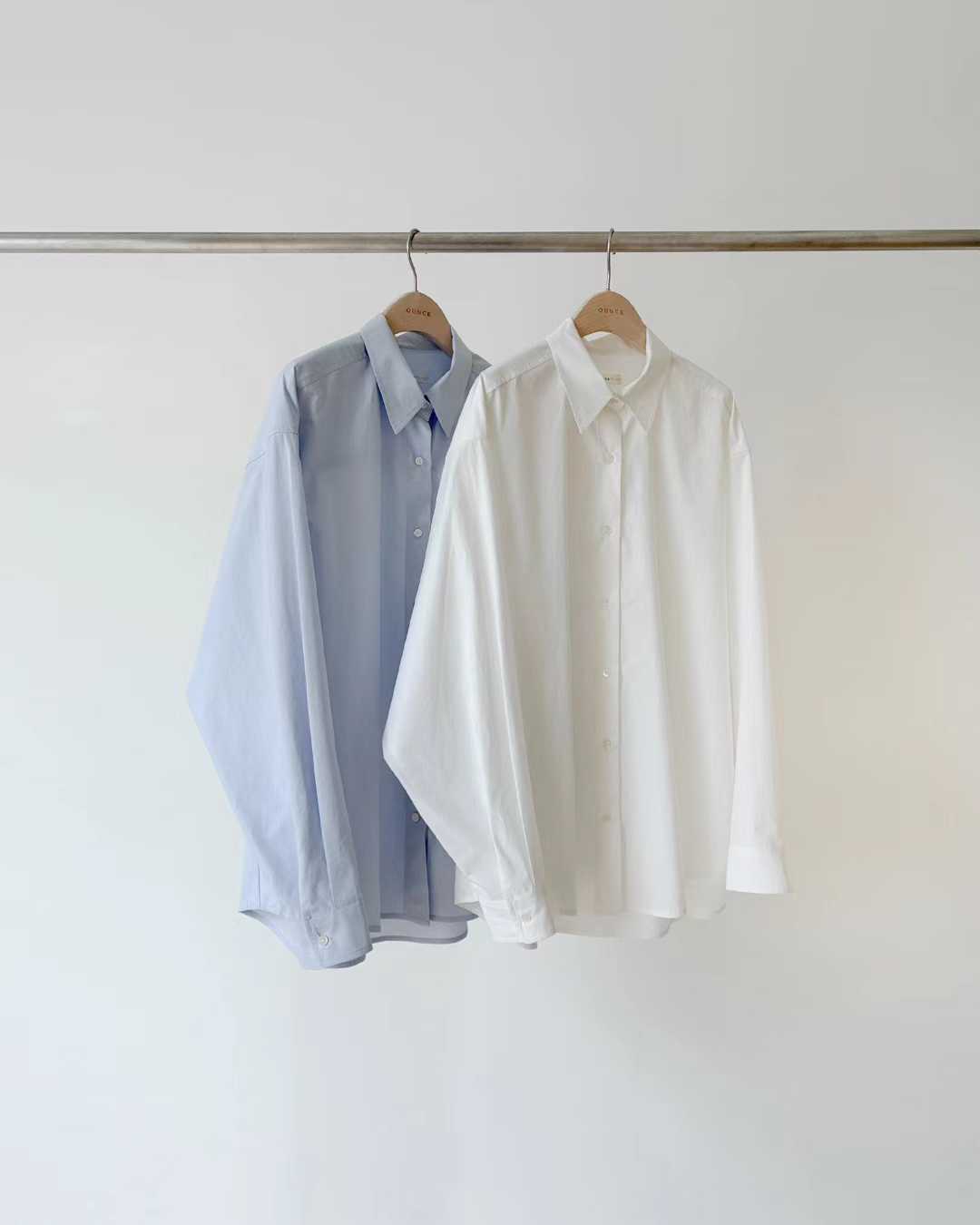 Ounce clean boxy shirt-2col
