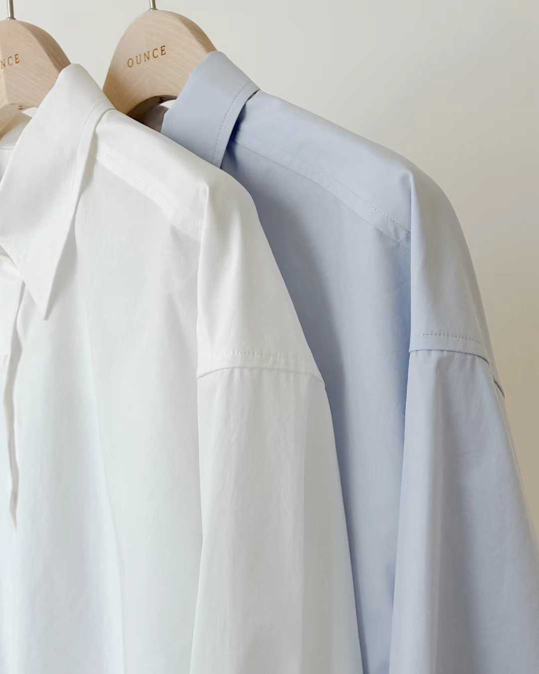 Ounce clean boxy shirt-2col
