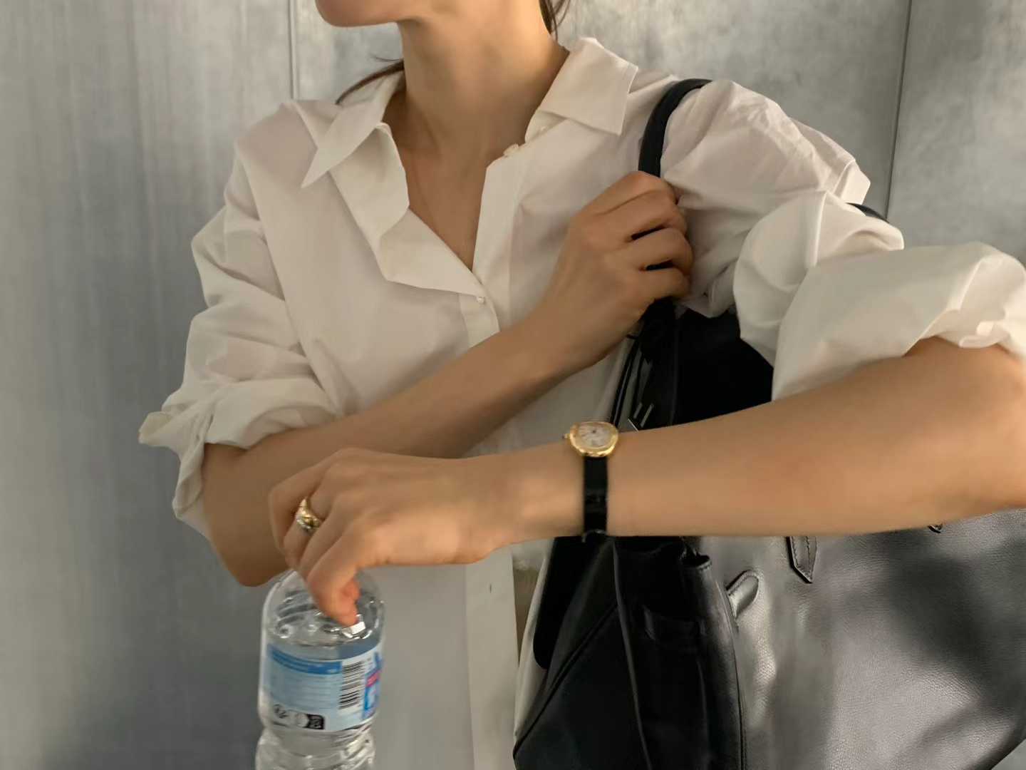 Ounce clean boxy shirt-2col