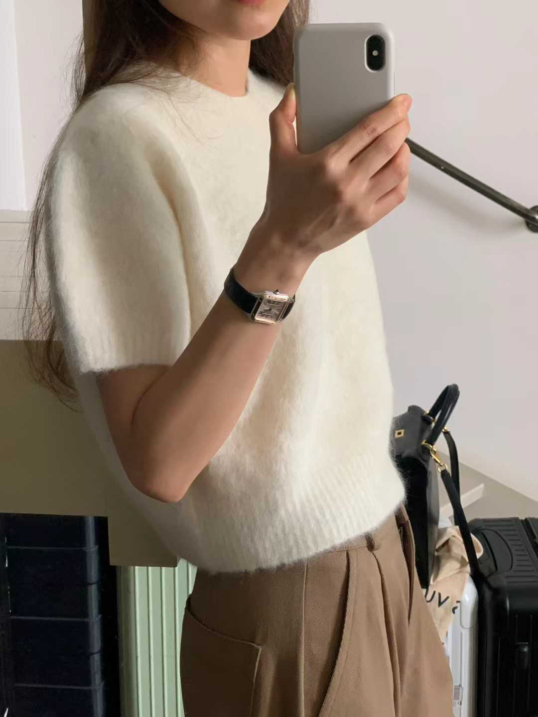 Ounce cloud half knit-2col