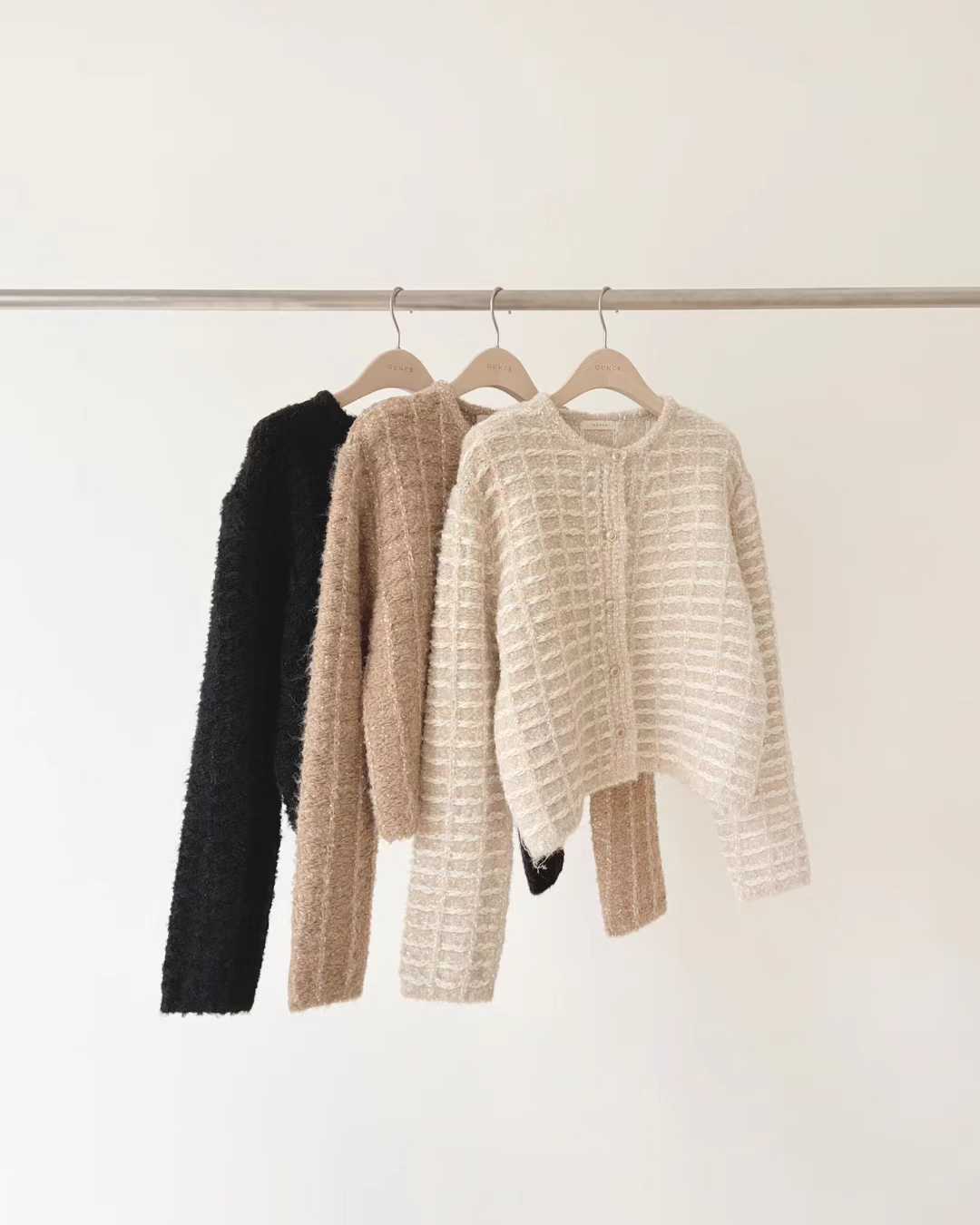 Ounce venity tweed knit jacket-3col