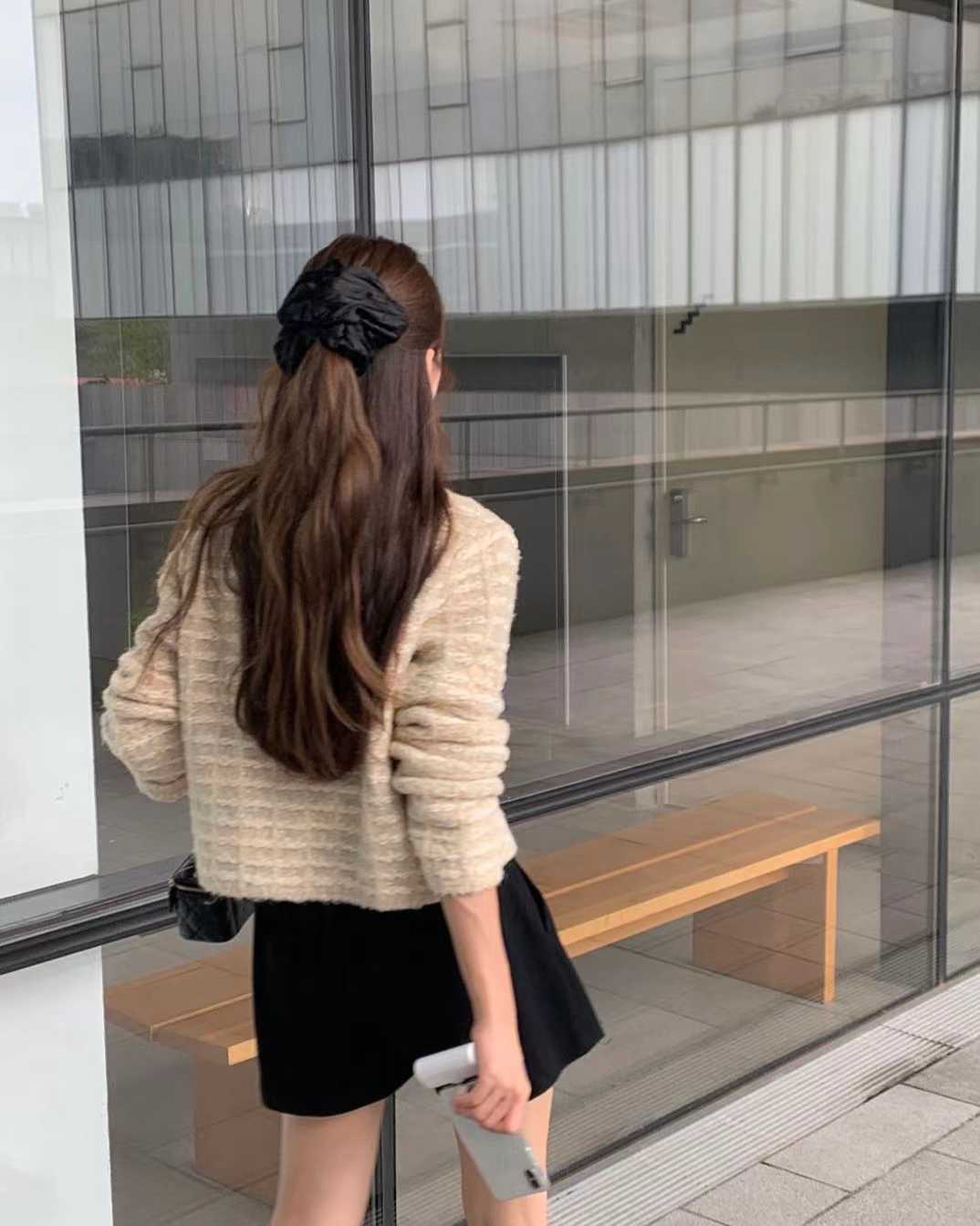 Ounce venity tweed knit jacket-3col