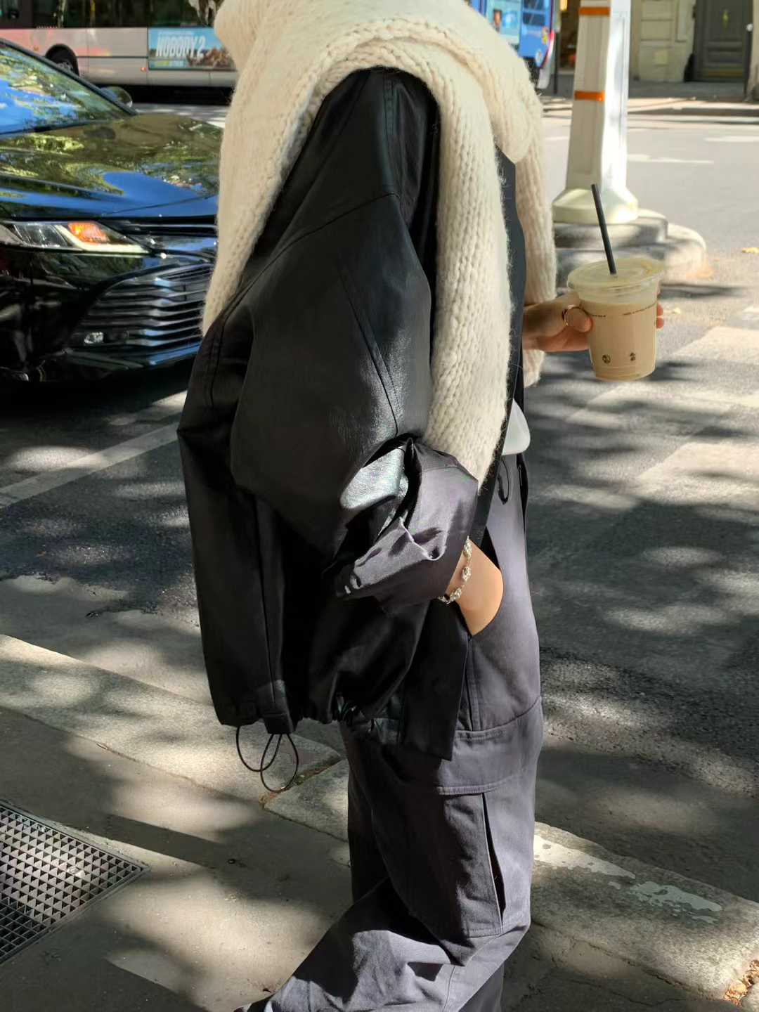 Ounce park leather jumper