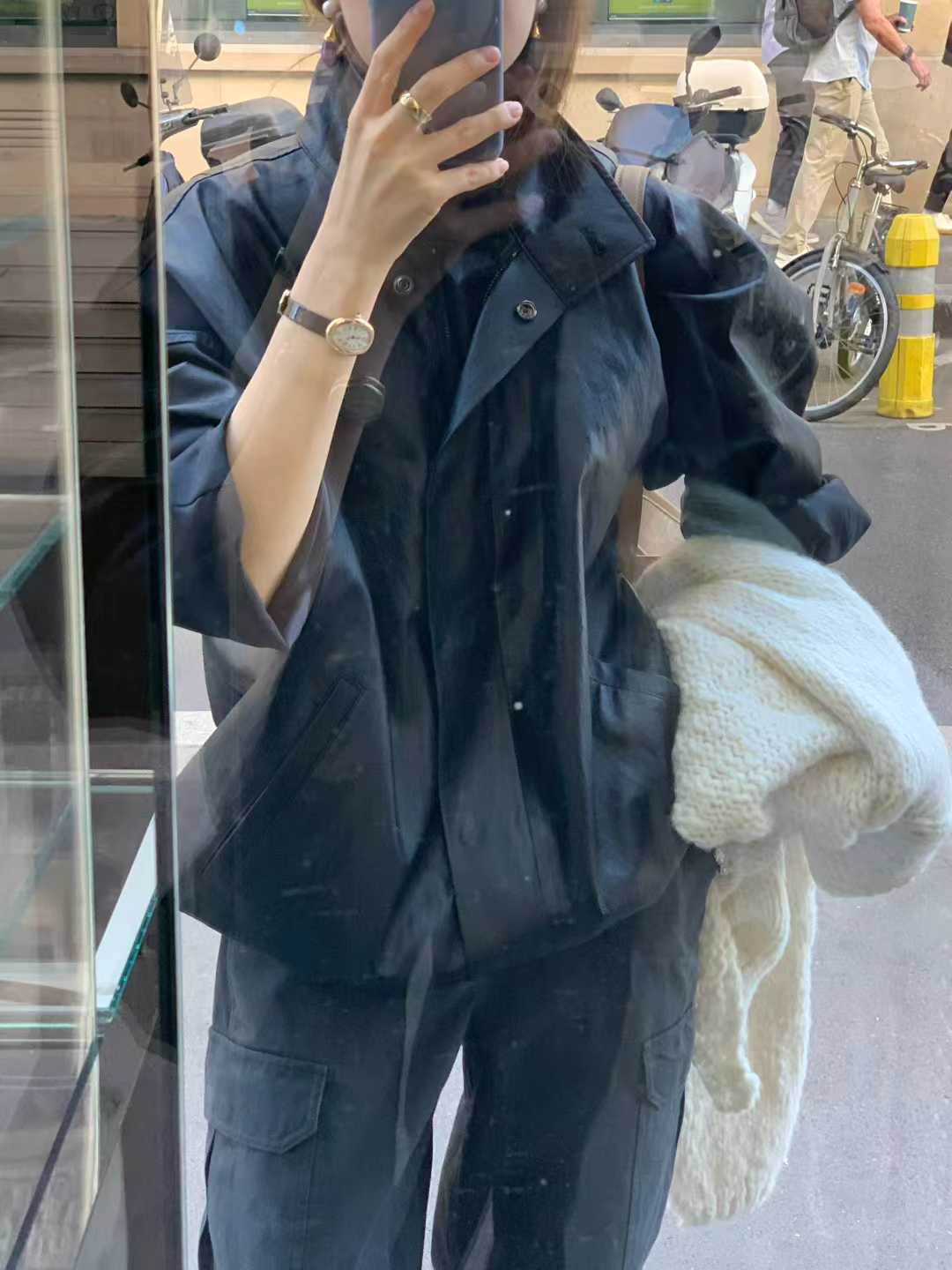 Ounce park leather jumper