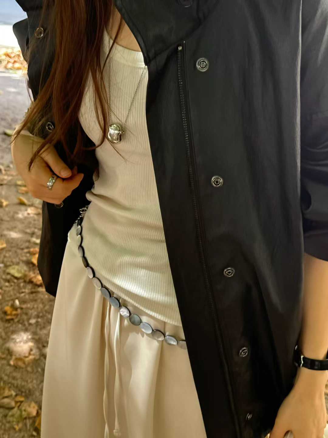 Ounce park leather jumper
