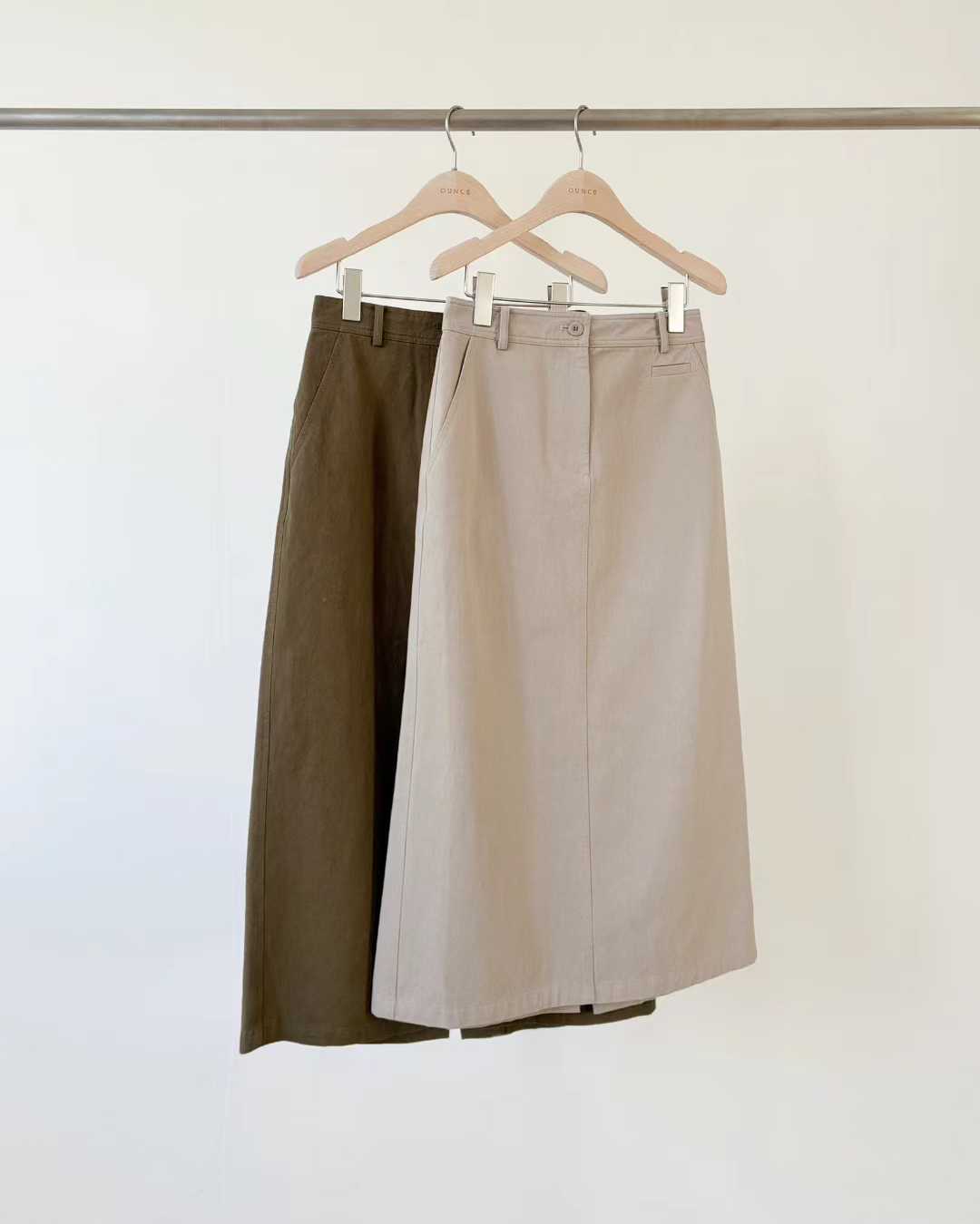 Ounce cotton washing skirt-2col