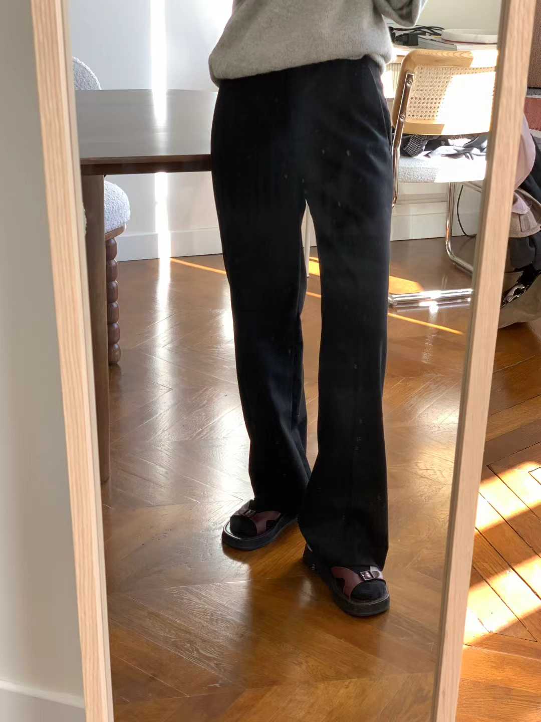 Ounce classic wool slacks-2col