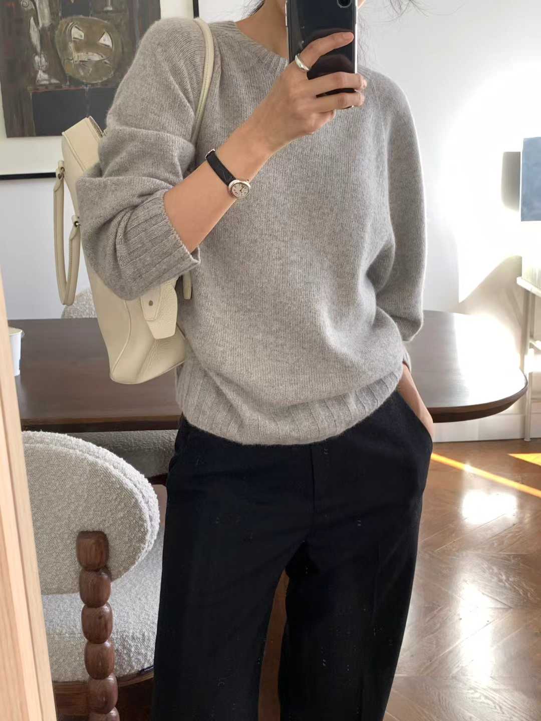 Ounce classic wool slacks-2col