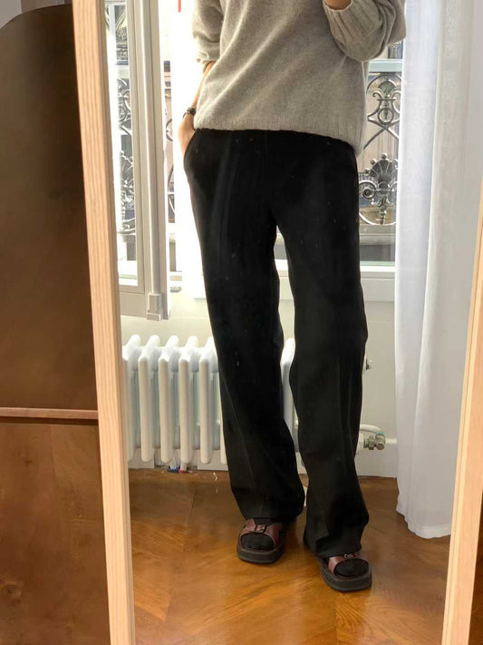 Ounce classic wool slacks-2col