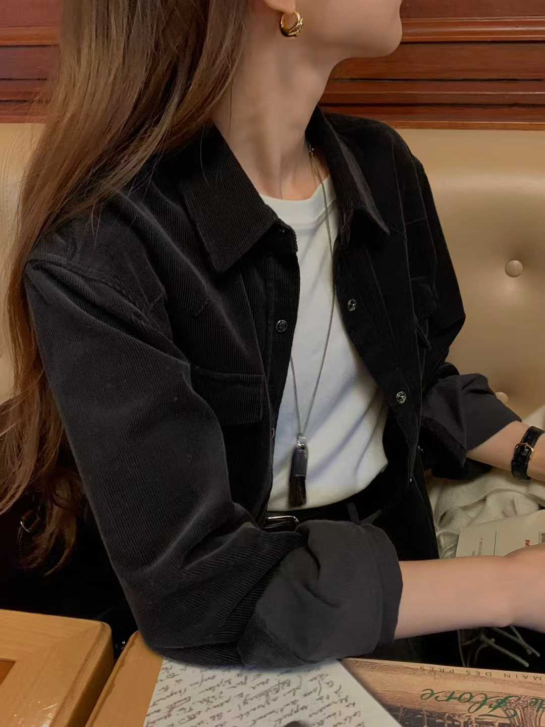 Ounce corduroy work shirt-2col