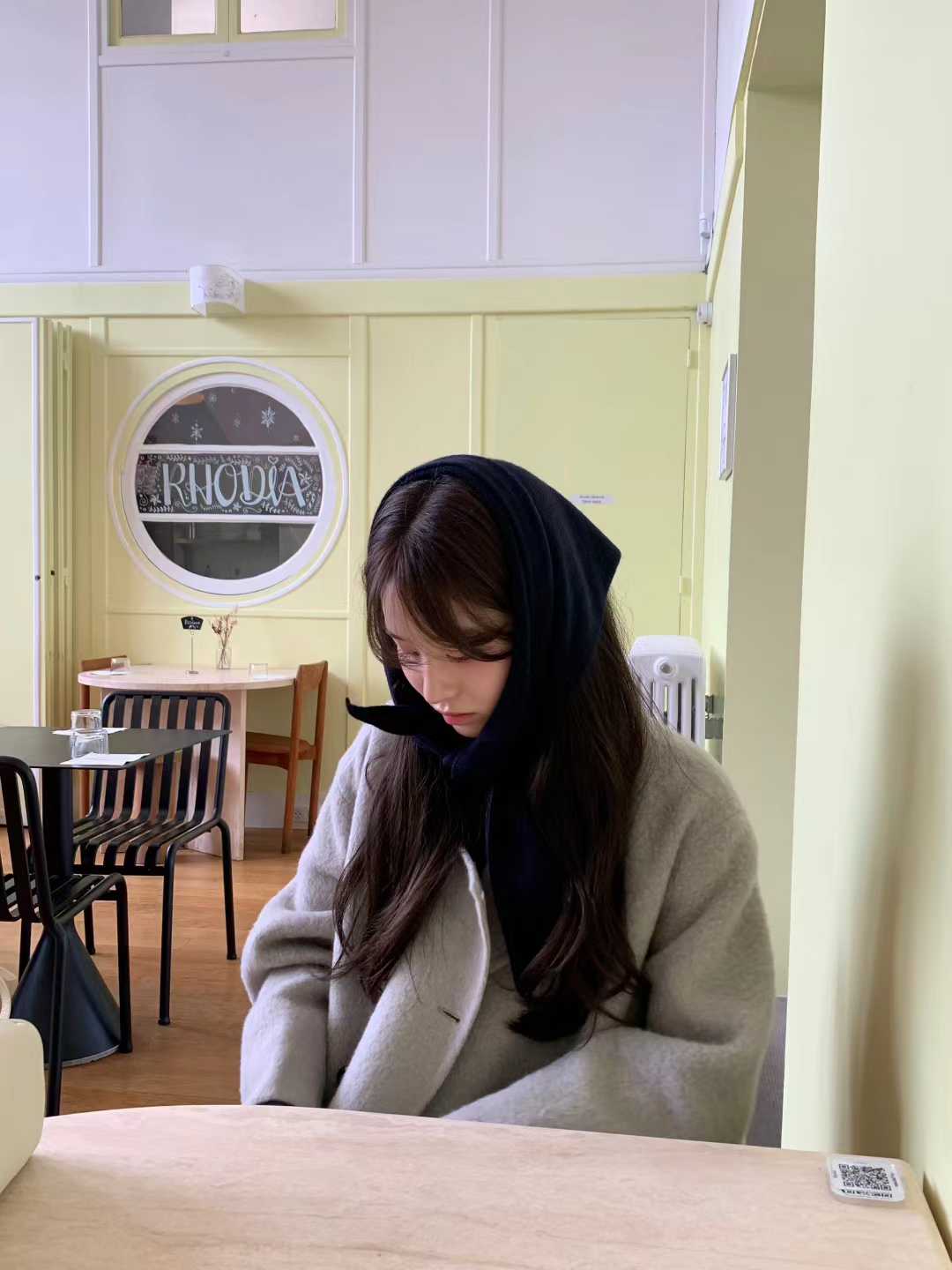 Ounce alpaca high neck half HD coat-2col