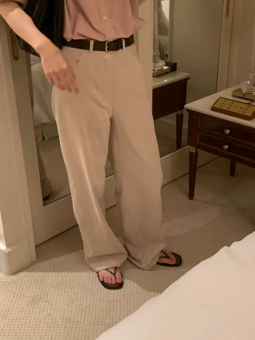 Ounce corduroy natural pants-3col