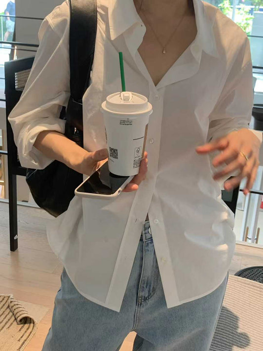 Ounce easy cotton shirt-4col